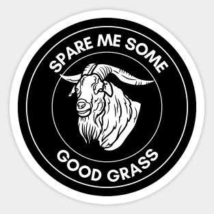 Spare Me Some Grass Sticker